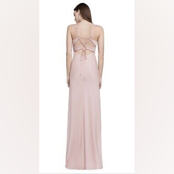 BCBGMaxazria | Rose Lace Up Maxi Gown 12 - Picture 4 of 11